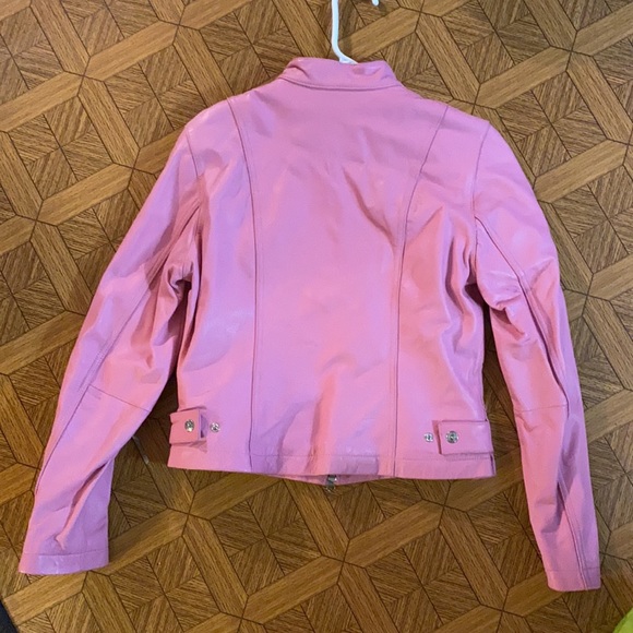 Wilson’s Leather Maxima Pink Leather Riding Jacket - Picture 5 of 10